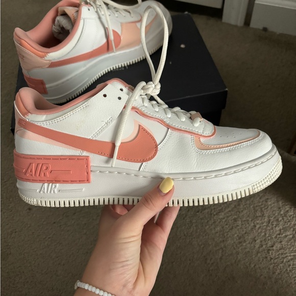 Two Toned Pink Nike AirForce Ones - Picture 8 of 9